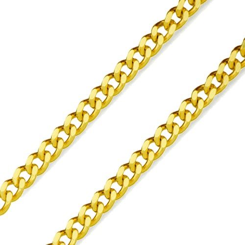 Corrente em Ouro 18k Groumet Pequena 1,0mm com 40cm