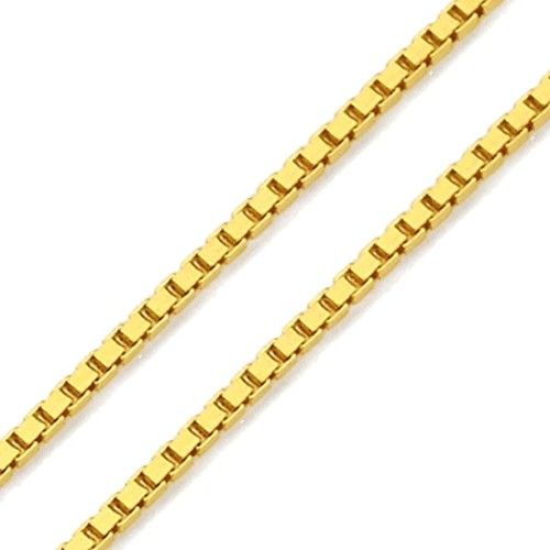 Corrente em Ouro 18k Veneziana de 1,0mm com 45cm