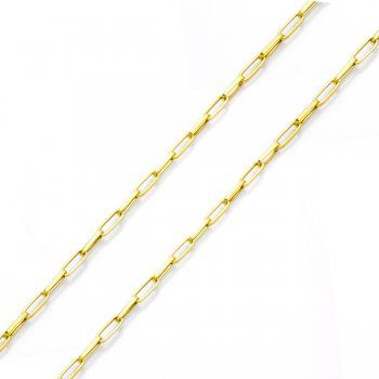 Corrente Masculina em Ouro 18k Cartier Alongada 2,4mm