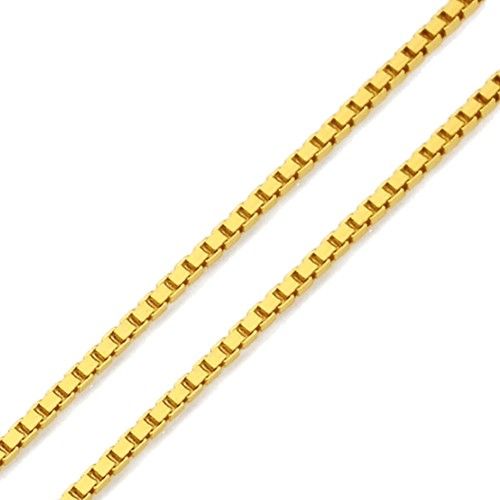 Corrente em Ouro 18k Veneziana de 0,5mm com 40cm