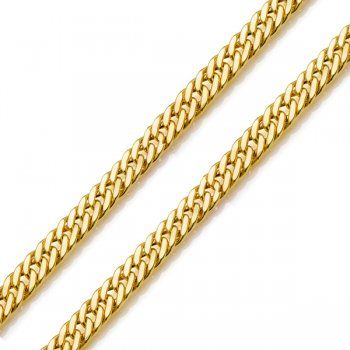 Grossa em Ouro 18k Grumet de 7,6mm de 60cm